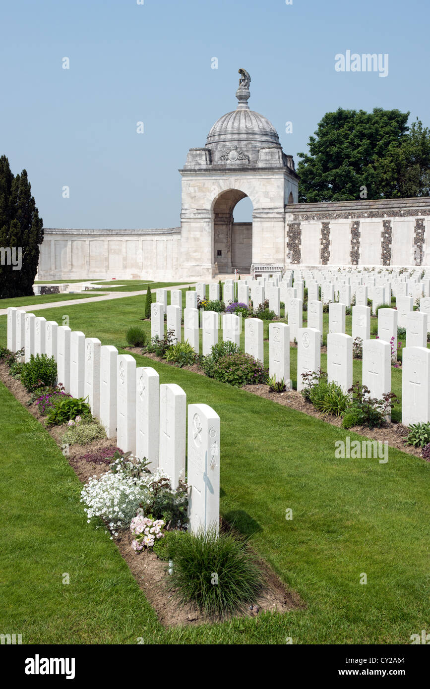 Passchendael ww1 Denkmal Tyne Cot Ieper Ieper Stockfoto