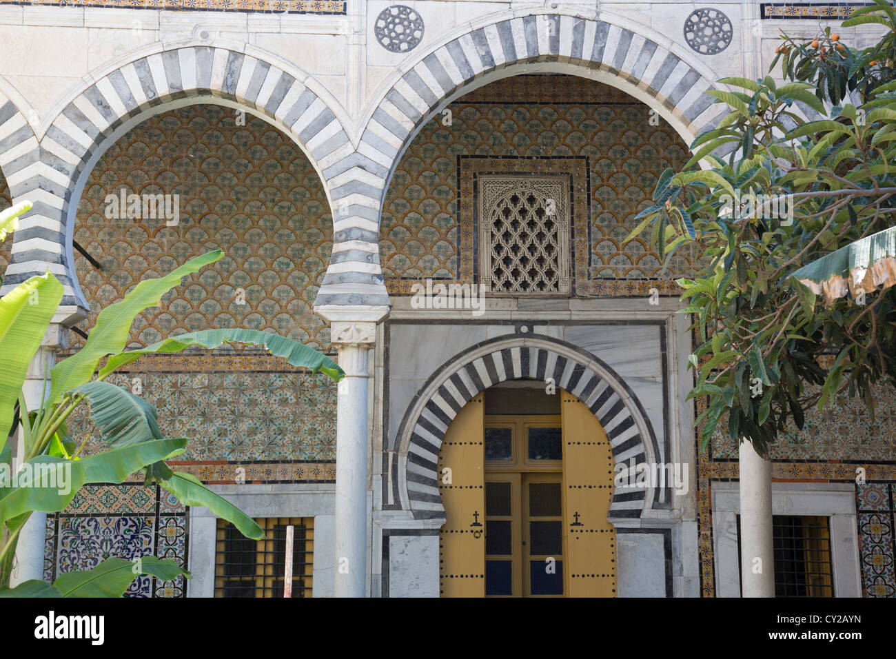 Dar Othman, historischen osmanischen Palast in der Medina, Tunis, Tunesien-Tunis Stockfoto