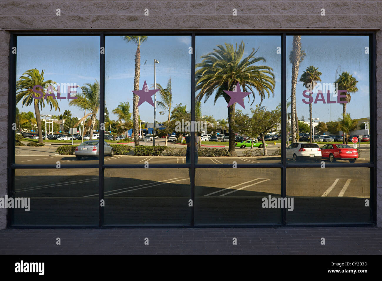 Culver City Verkauf Fenster Kalifornien Stockfoto