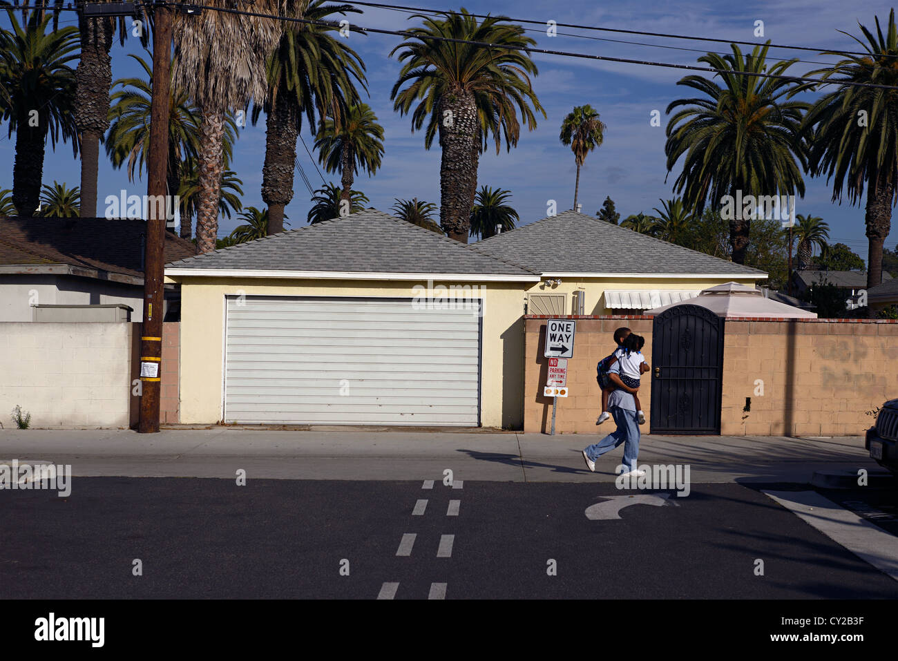 Culver City Street Kalifornien Stockfoto