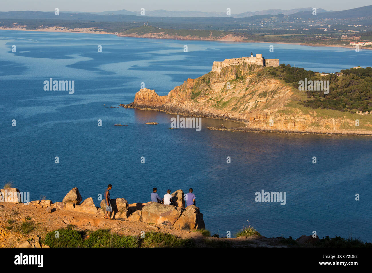 Genueser Burg in Tabarka Tunesien Stockfoto