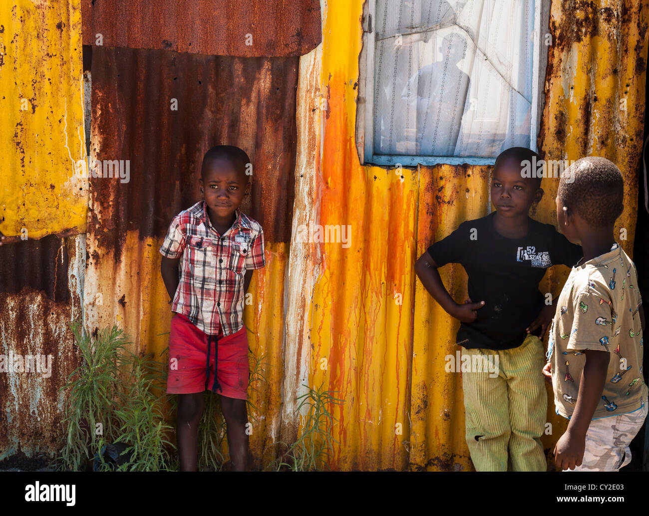 jungen, Township Langa, Südafrika Stockfoto