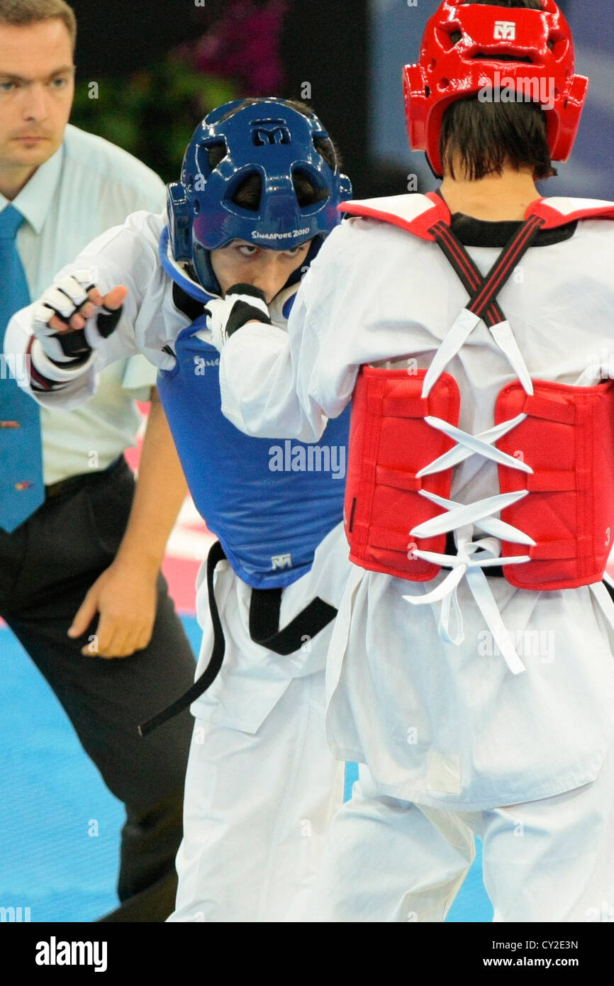 2010 Singapur Jugend Olympiade Männer 55kg TaekwondoFinale