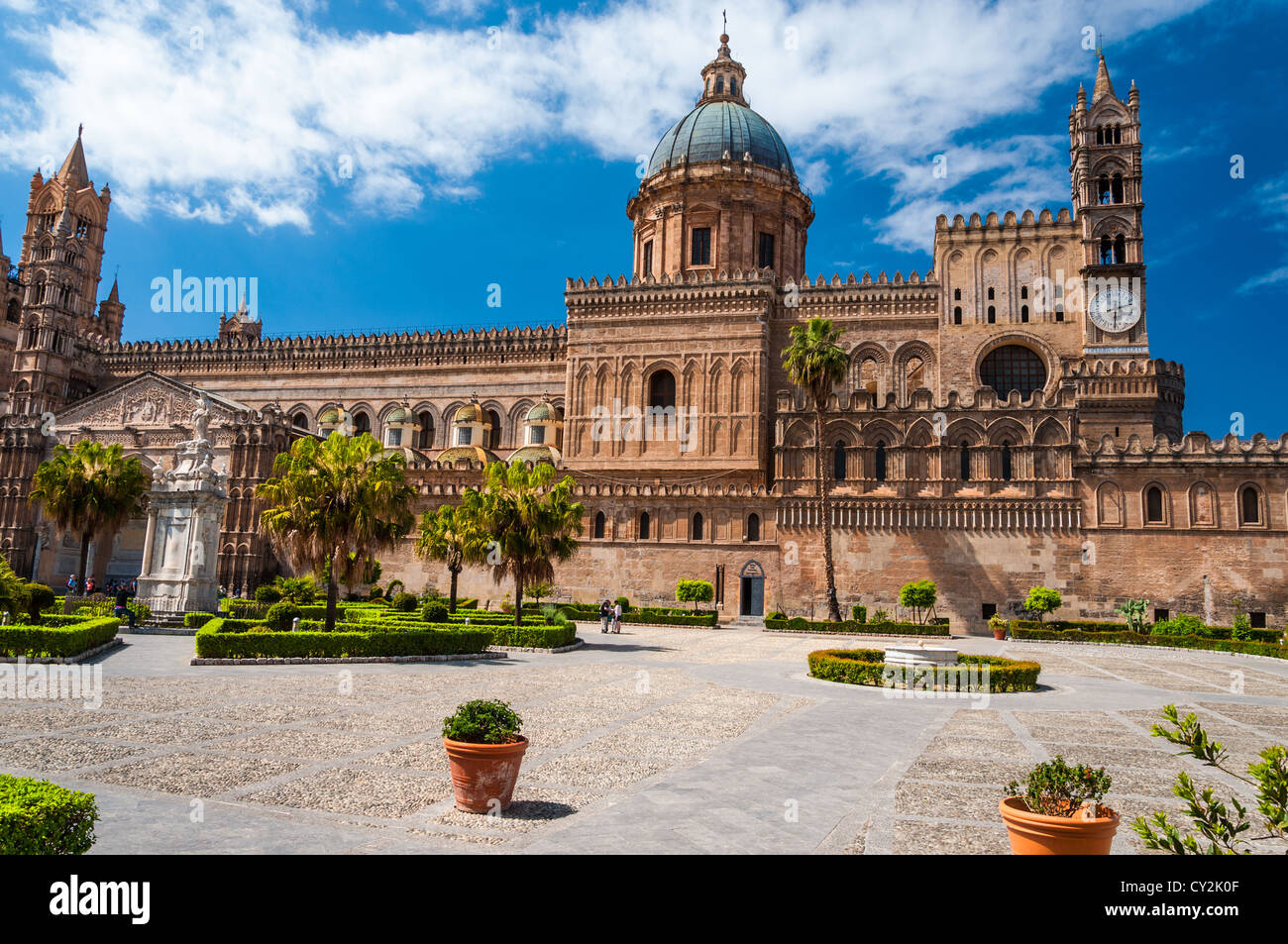 Die Kathedrale von Palermo Stockfoto