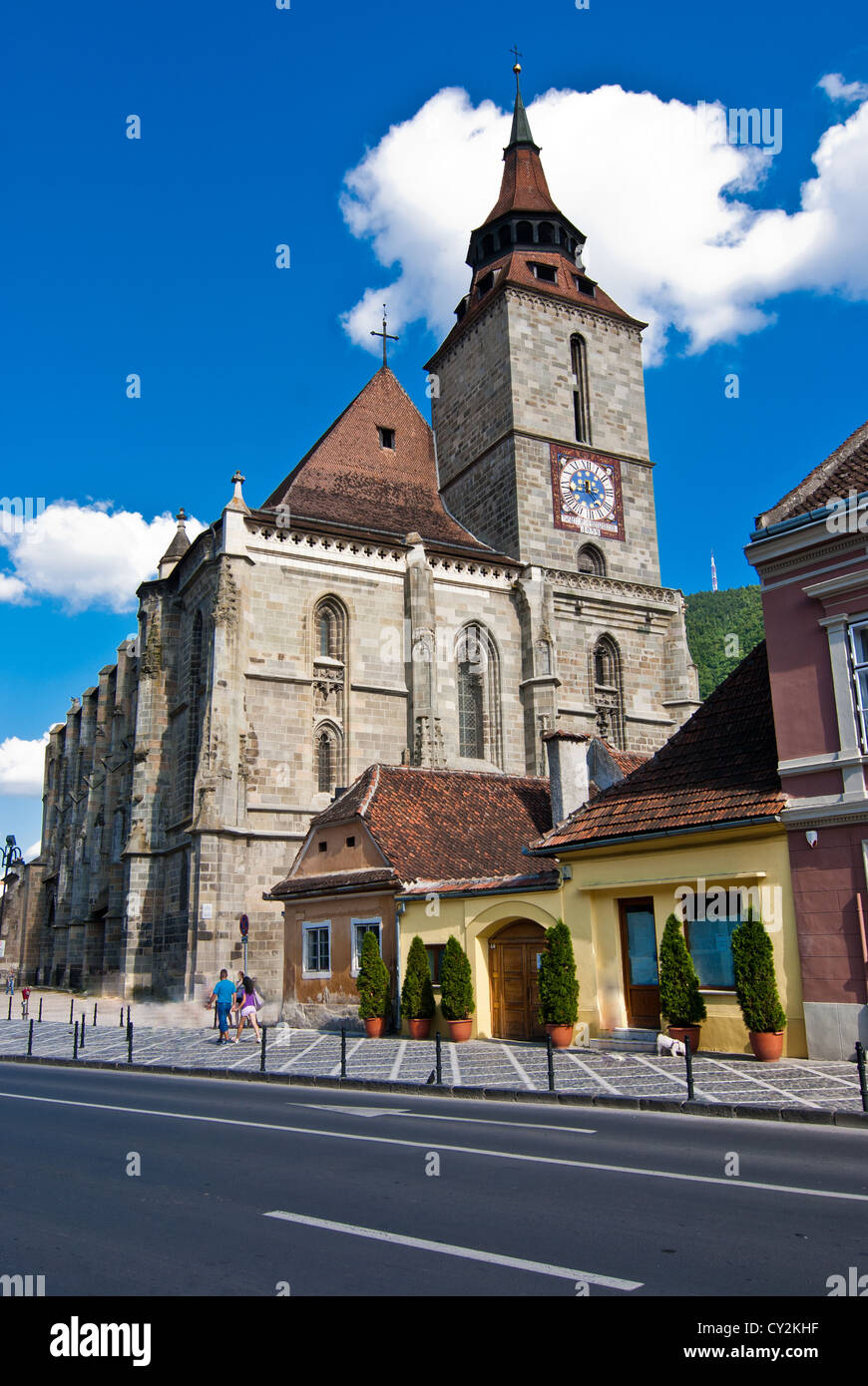 Die schwarze Kirche (schwarze Neagra) Stockfoto Die schwarze Kirche (schwarze Neagra) Stockfoto