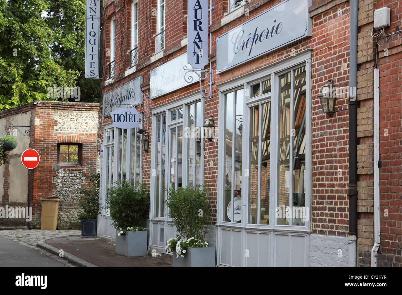 Hotel, Lyons-la-Foret, Normandie, Frankreich Stockfoto