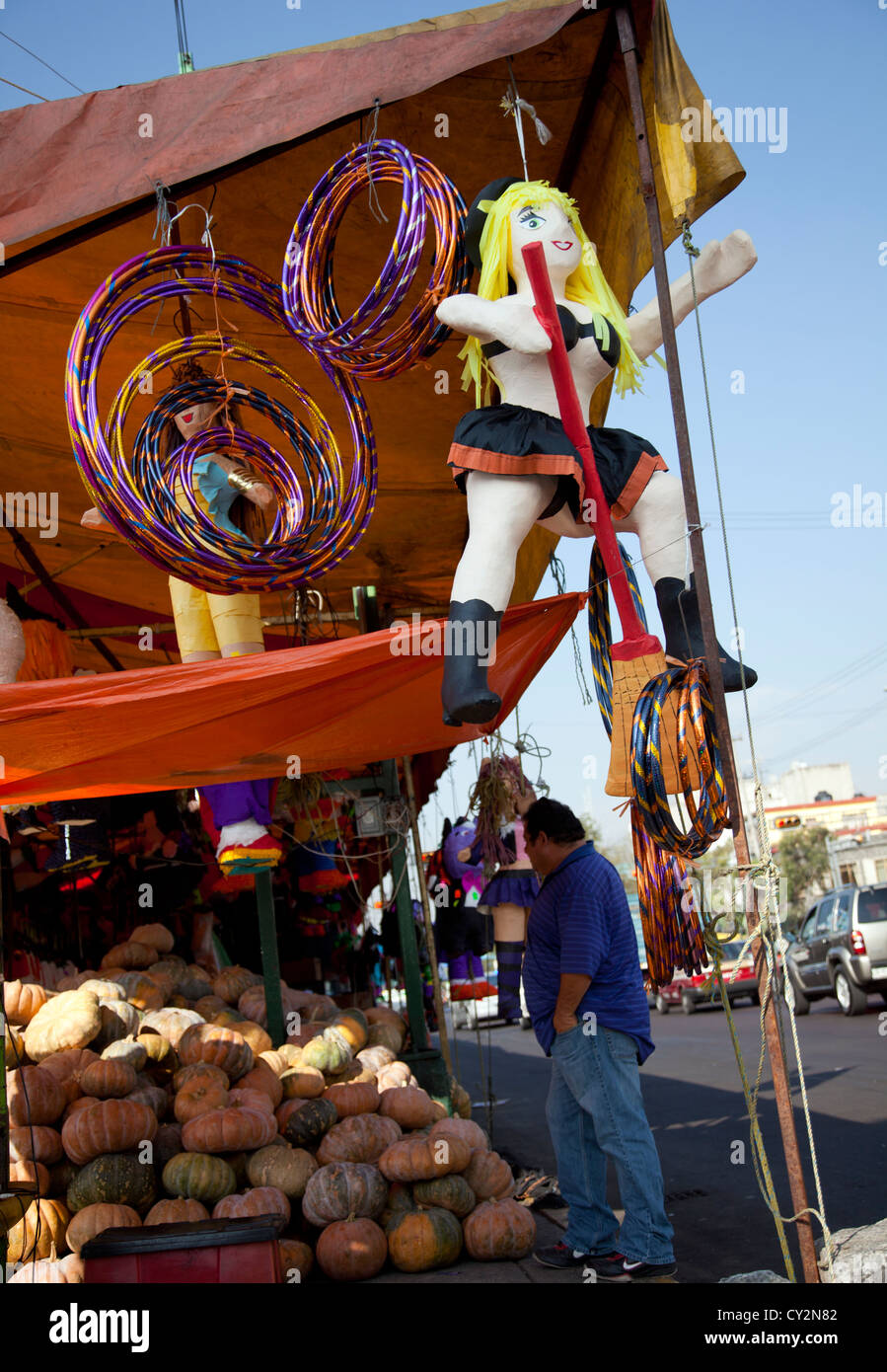 Mercado Jamaika in Colonia Jamaika im Venustiano Carranza Stadtteil von Mexiko-Stadt Stockfoto