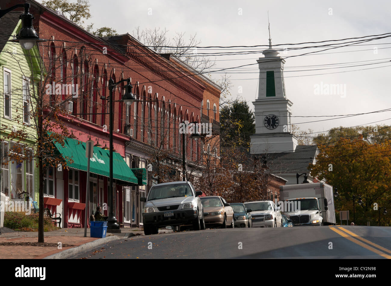 Route-96, Trumansburg NY USA. Stockfoto