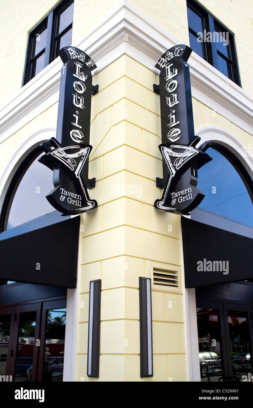 Bar Louie Restaurant in West Palm Beach Florida Stockfoto