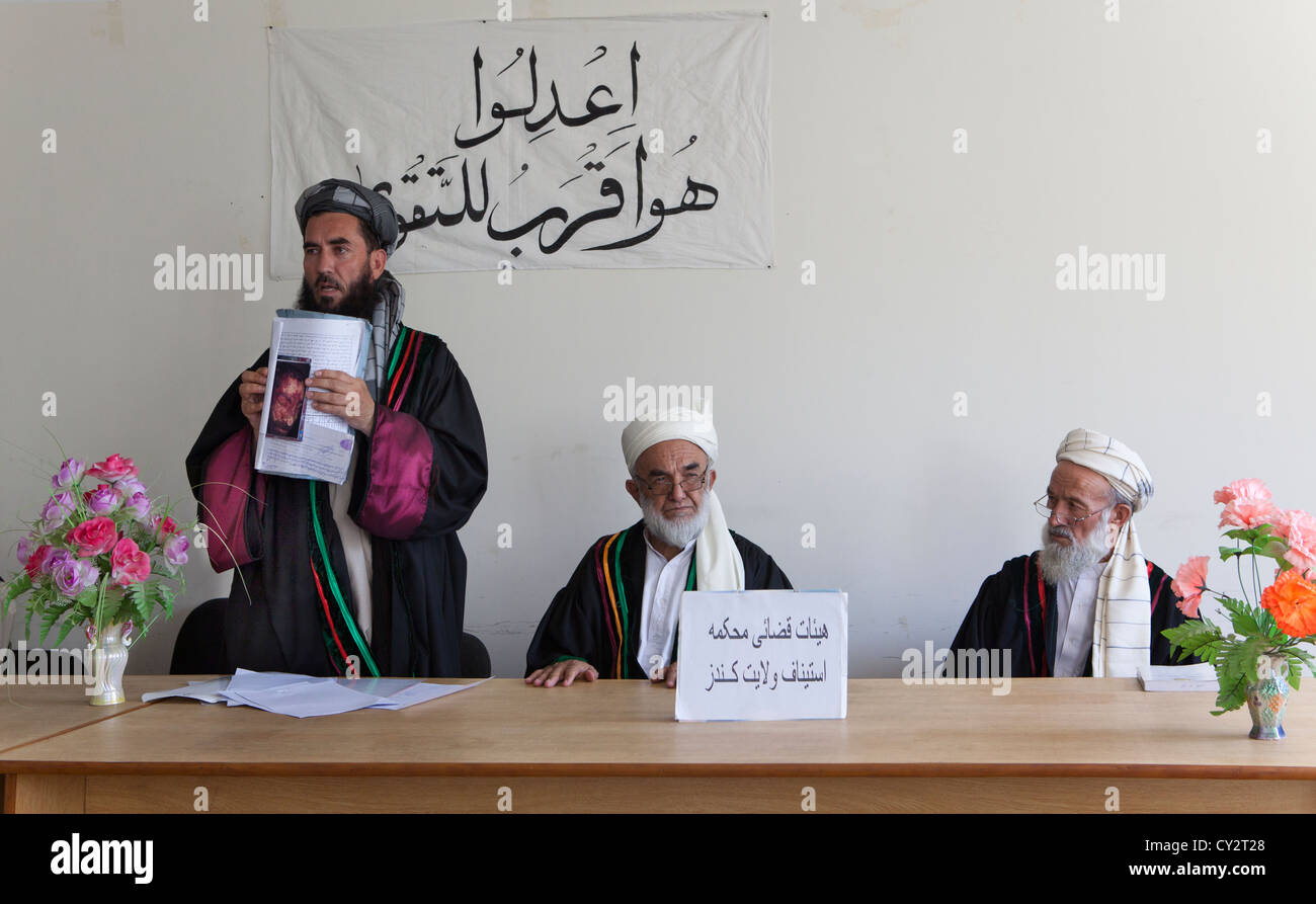 Gerichtsverfahren in Kunduz Afghanistan Stockfoto