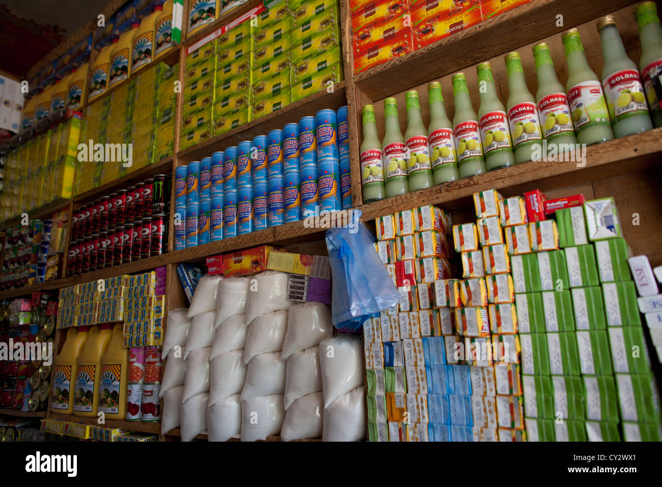 Ladenbesitzer in Kabul, Afghanistan Stockfoto