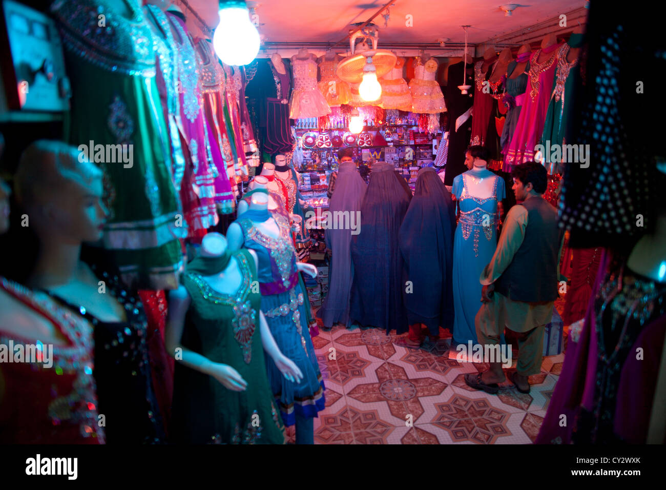 Ladenbesitzer in Kabul, Afghanistan Stockfoto