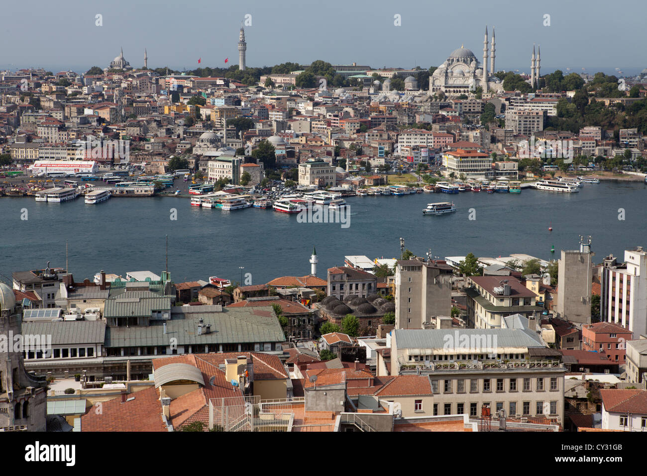 Blick vom Galataturm, Istanbul Stockfoto
