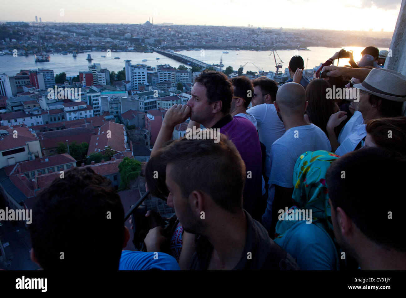 Blick vom Galataturm, Istanbul Stockfoto