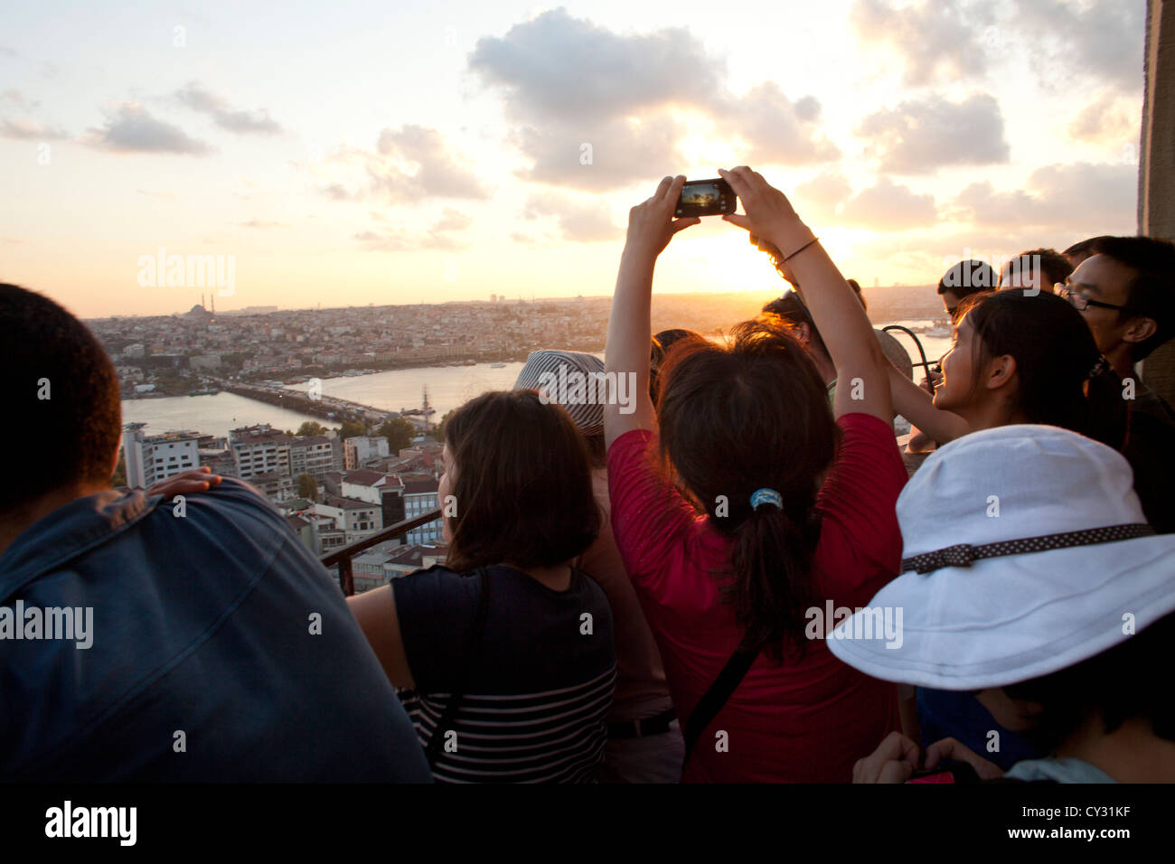 Blick vom Galataturm, Istanbul Stockfoto