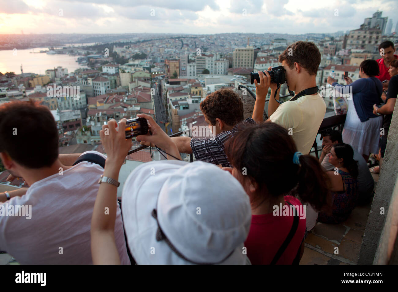 Blick vom Galataturm, Istanbul Stockfoto
