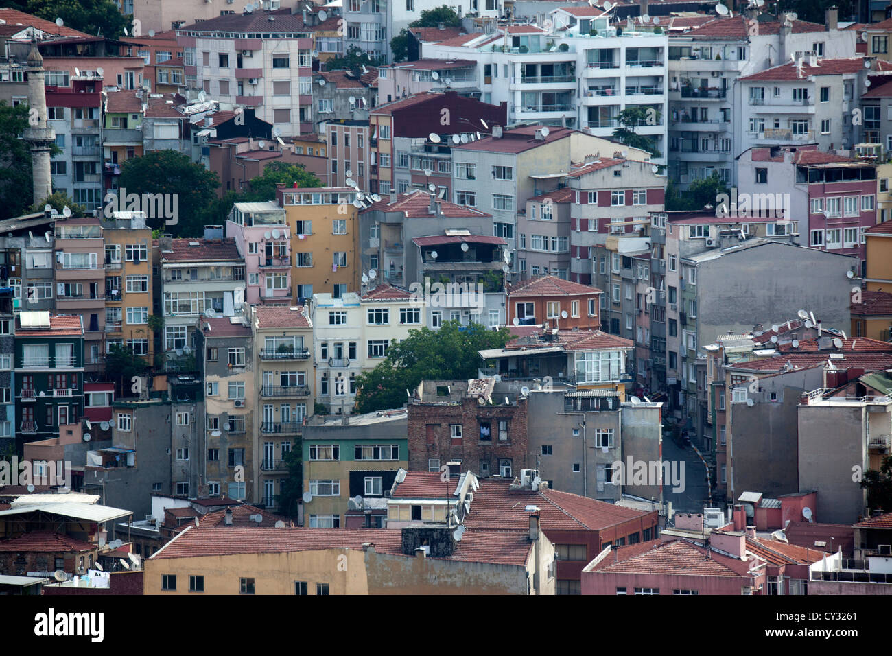 Blick vom Aussichtspunkt "Pierre Loti", Blick auf das goldene Horn, istanbul Stockfoto