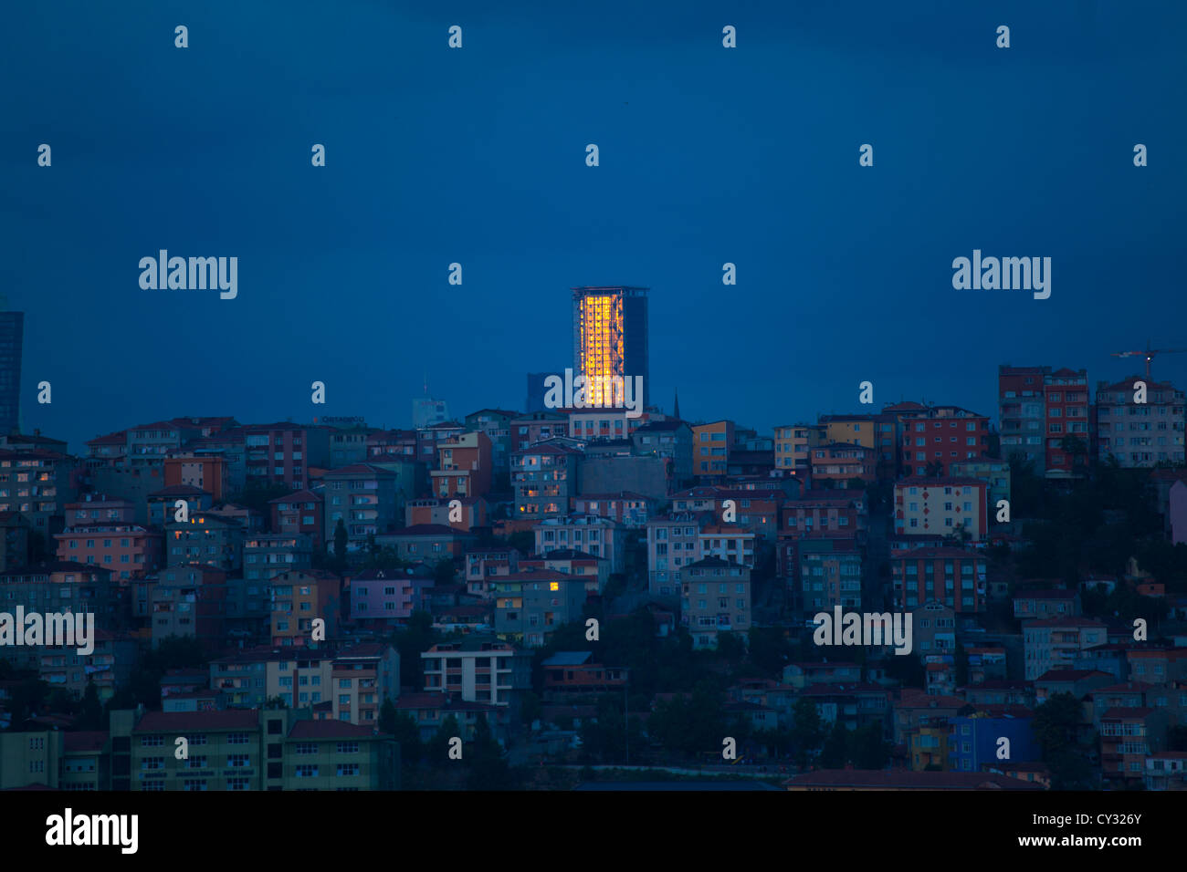 Blick vom Aussichtspunkt "Pierre Loti", Blick auf das goldene Horn, istanbul Stockfoto