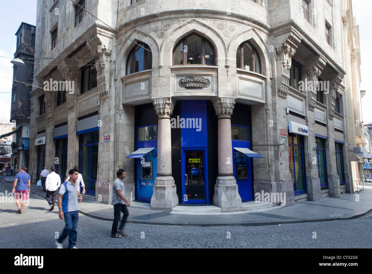 Bank in istanbul Stockfoto
