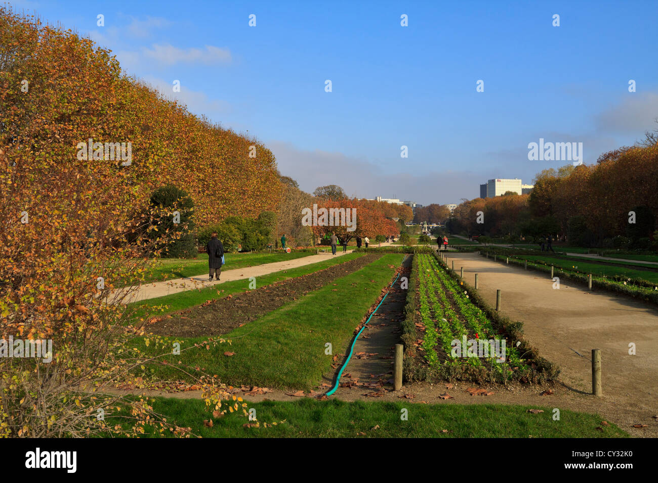 Herbst im Jardin des Plantes, Paris Stockfoto
