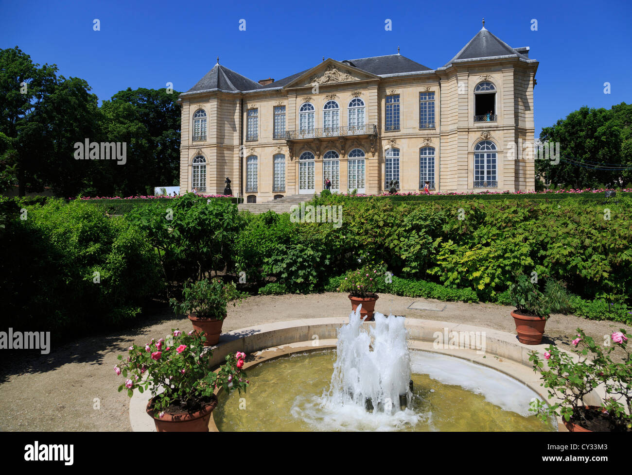 Gärten des Musée Rodin, Paris Stockfoto