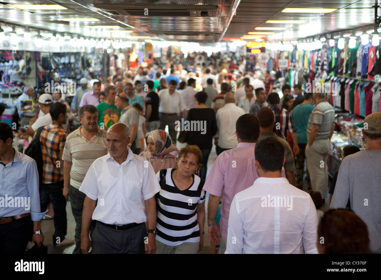 touristischen Geschäfte im großen Basar, istanbul Stockfoto