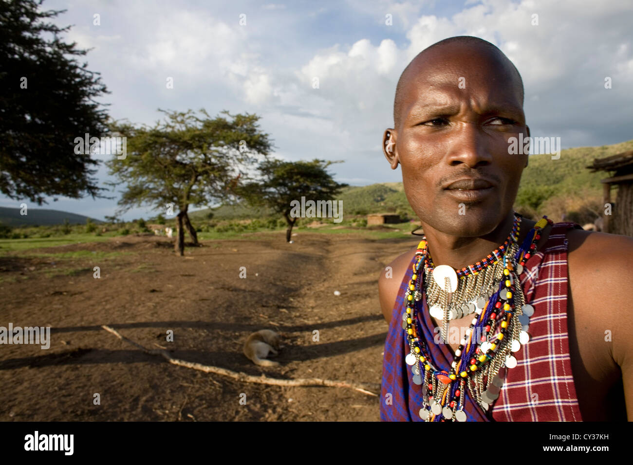 Massai-Stamm in Kenia Stockfoto