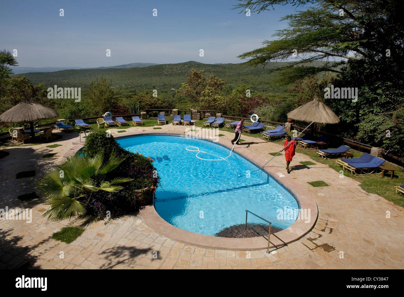 Massai-Stamm in Kenia Stockfoto