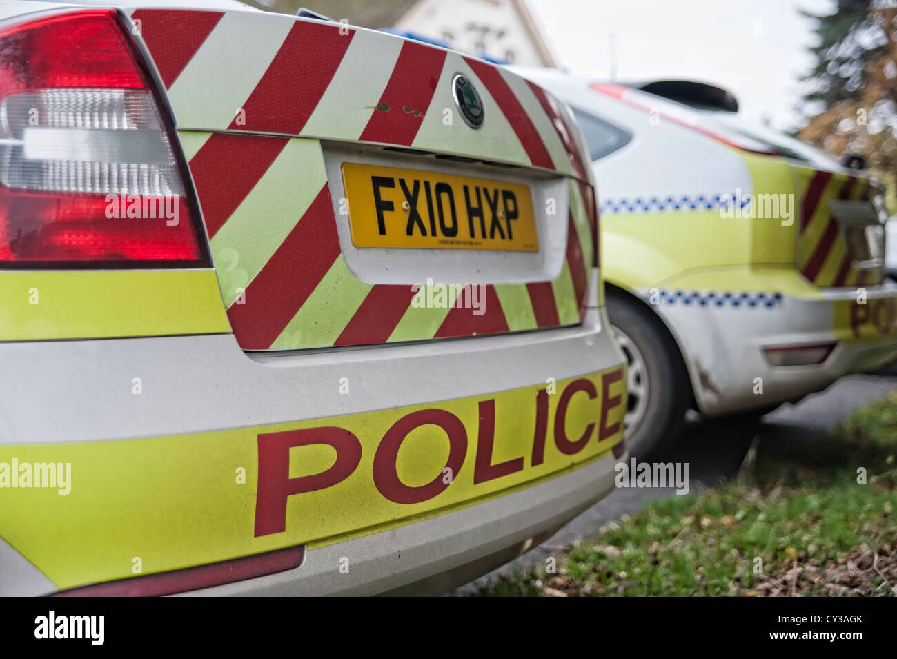 Eine britische Polizei-Auto Stockfoto