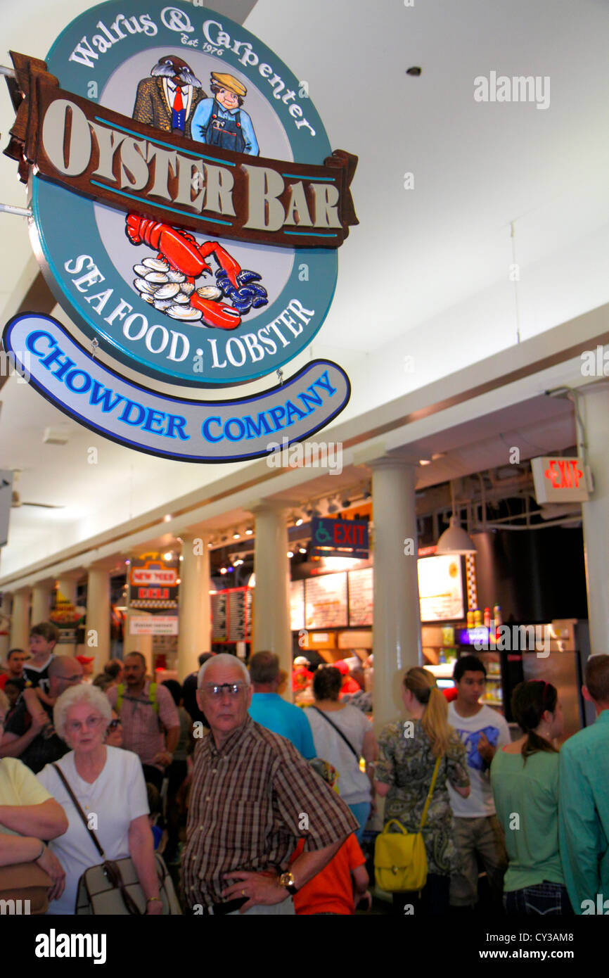 Boston Massachusetts, Faneiul Hall Marketplace, Quincy Market, Walrus