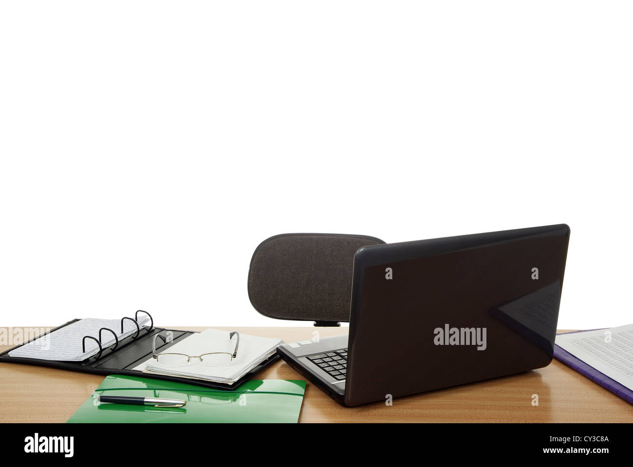 freie Position Arbeit auf weißem Hintergrund Stockfoto