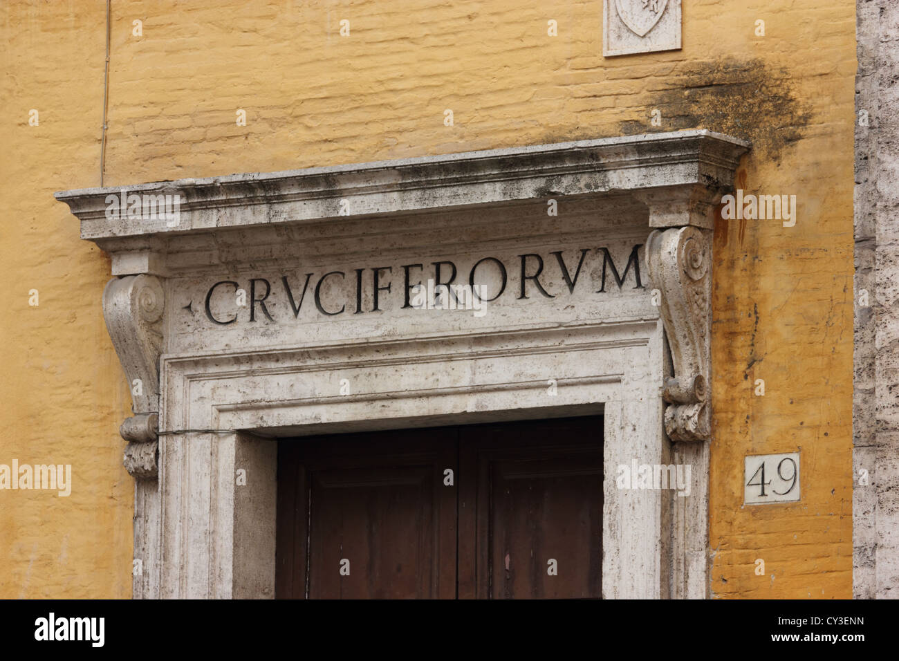 schönes Gebäude Detail in der Hauptstadt Italiens, Rom, Italien, Reisen, Fenster und Wände, Roman, photoarkive Stockfoto