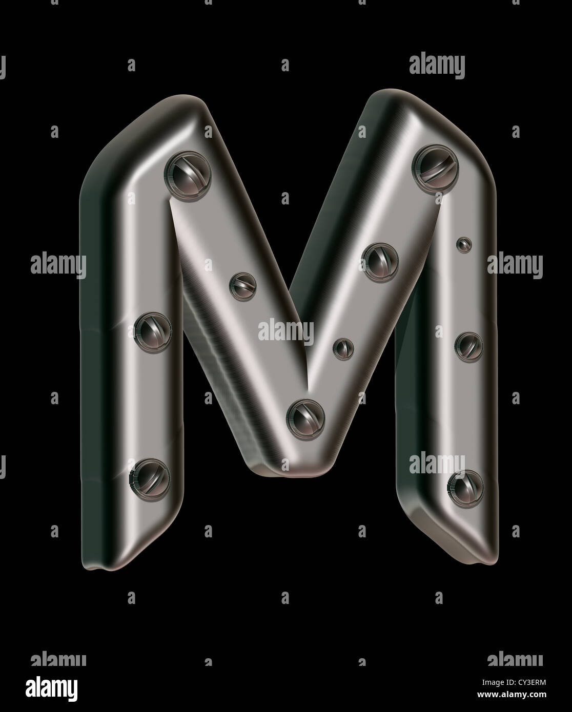 Metall Buchstaben M, 3D Schriften, 3D Buchstaben, 3D Schrift, 3D Schilder,  3D-Symbole Stockfotografie - Alamy