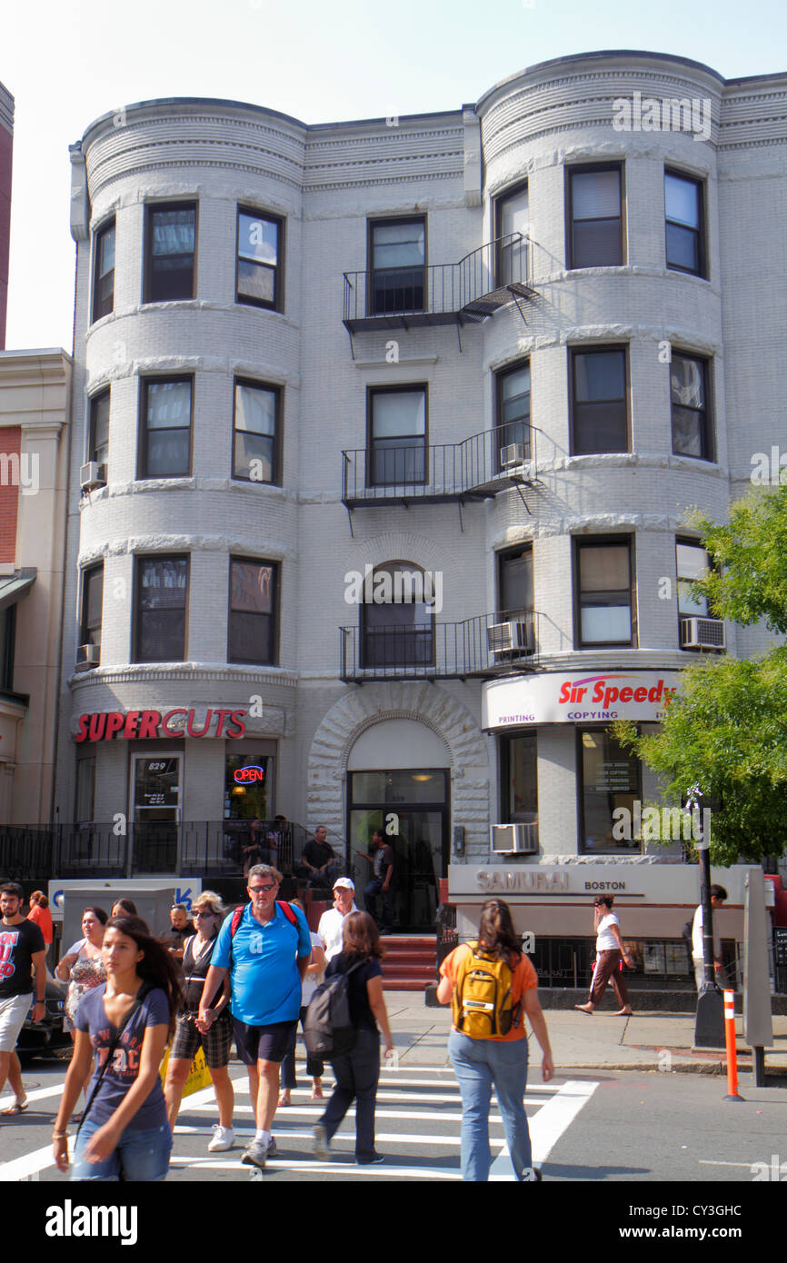 Boston Massachusetts, Back Bay Water, Boylston Street, Geschäfte, Bezirk, Besucher reisen Reise Touristik Tourismus Wahrzeichen Kultur Kult Stockfoto