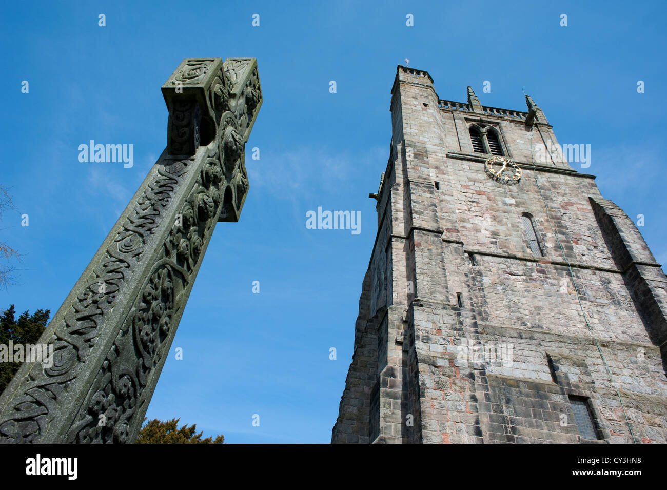 St. Oswald Kirche, Oswestry, Shropshire, England Stockfoto