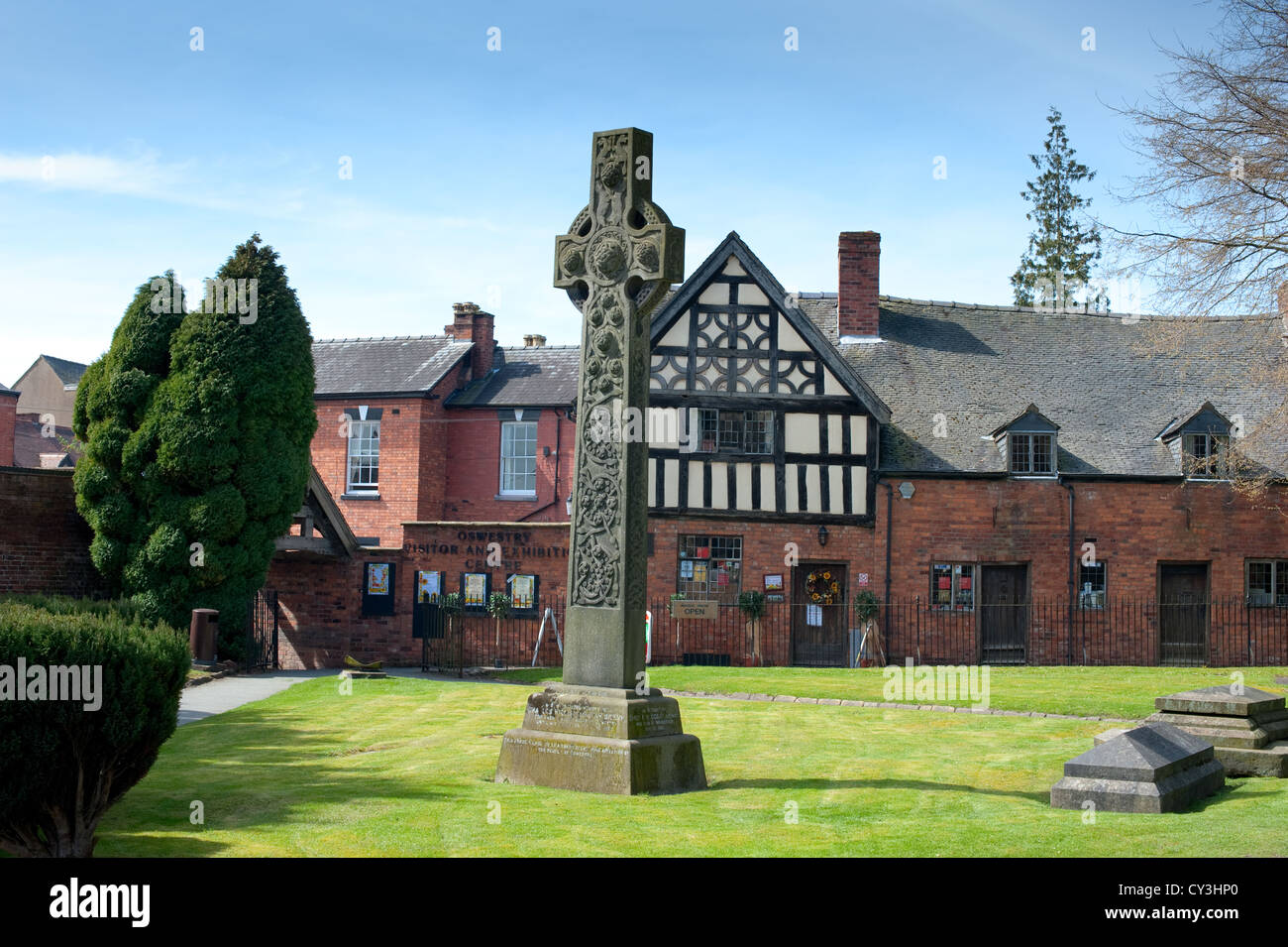 St. Oswald Kirche, Oswestry, Shropshire, England Stockfoto