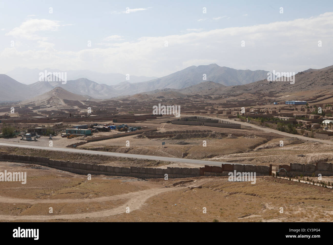 Dörfer in der Provinz Wardak wo die Bevölkerung unterstützt, um Taliban oder Hesb-Islami ist Stockfoto