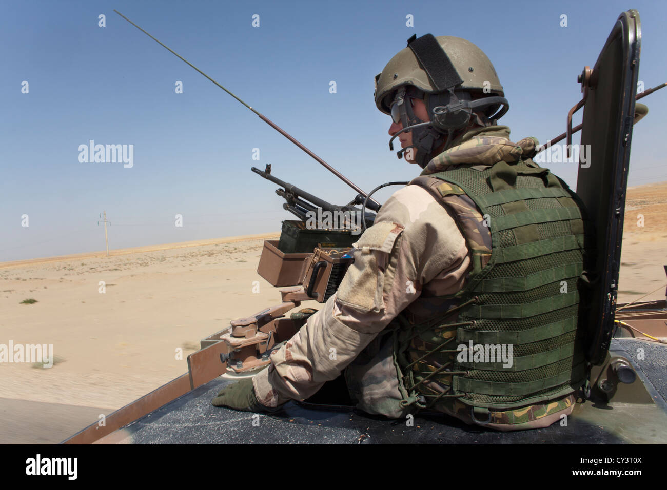 Niederländischen Militär auf Patrouille in Kundus, afghanistan Stockfoto