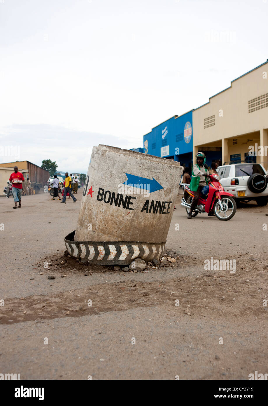 Gisenye Dorf - Ruanda Stockfoto