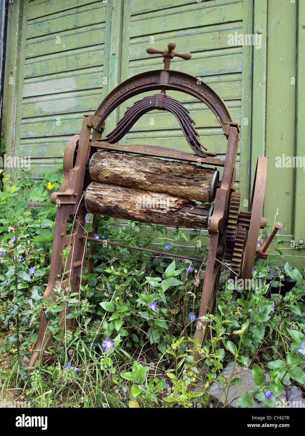 Alte Waschmaschine ' Zerfleischen ' Stockfoto