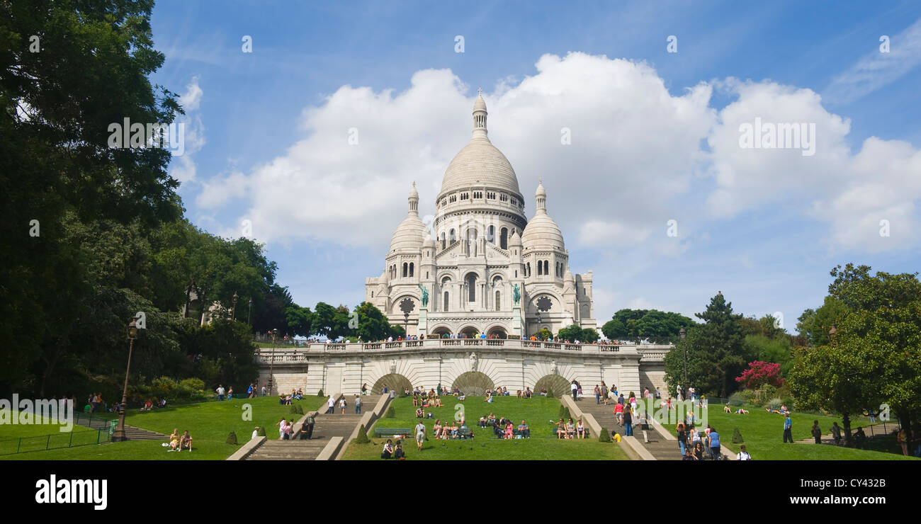 Basilika Sacre Coeur, Montmartre, Paris, Frankreich Stockfoto