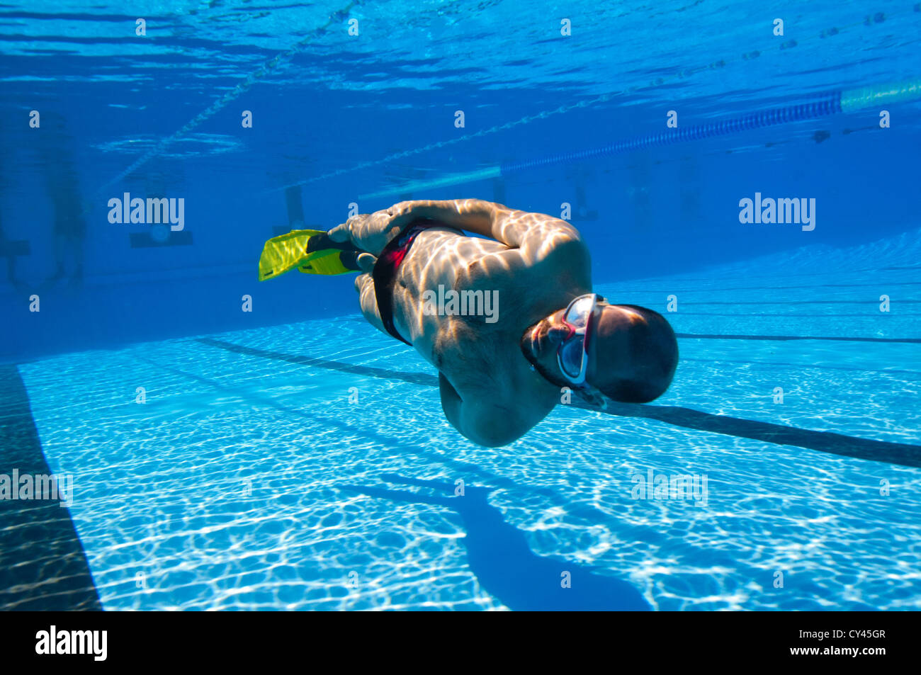 Freitauchen (oder Freitauchen) ist eine Form des Tauchens, die nicht die Verwendung von Tauchausrüstung Stockfoto