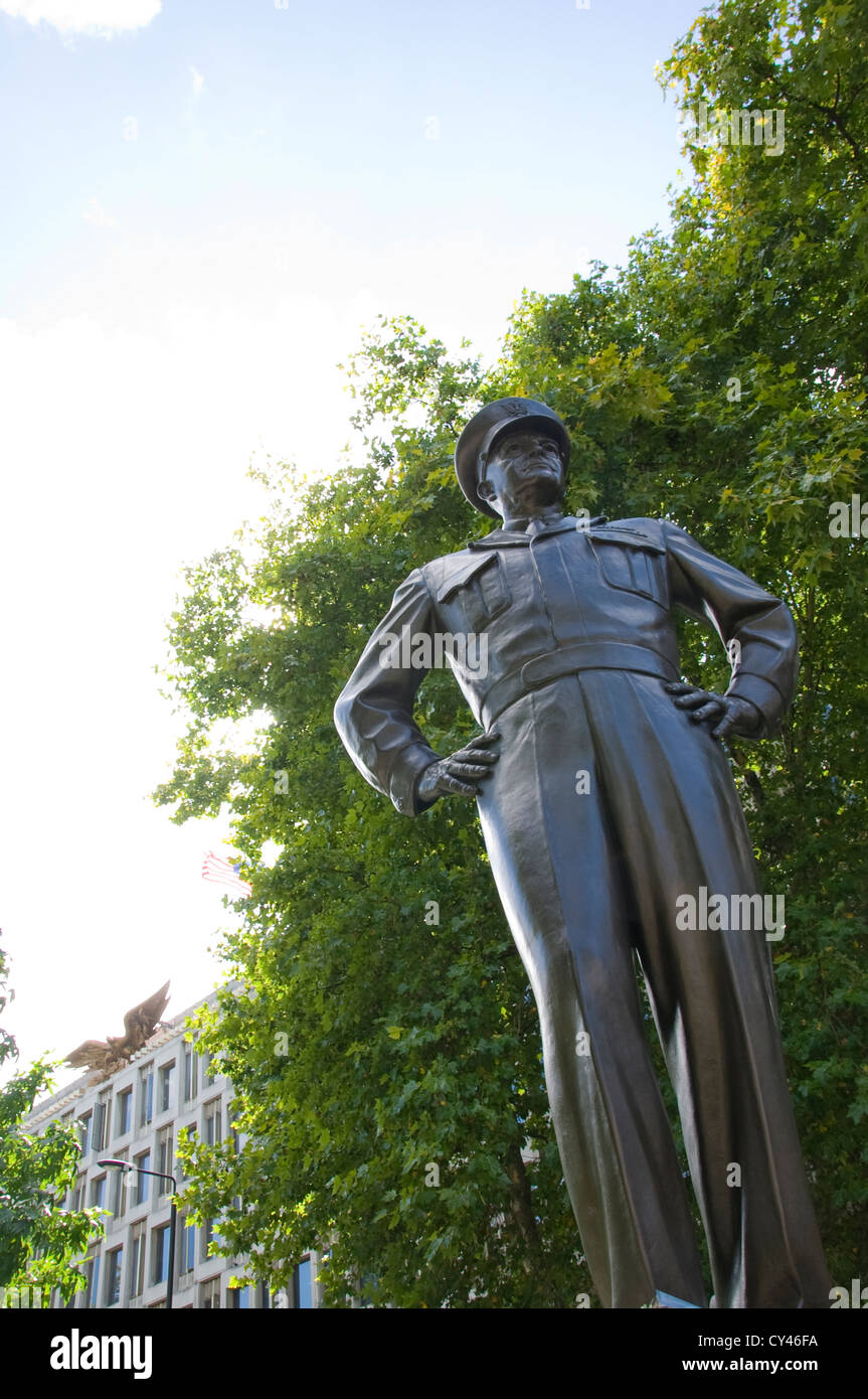 Dwight D Eisenhower statue Stockfoto