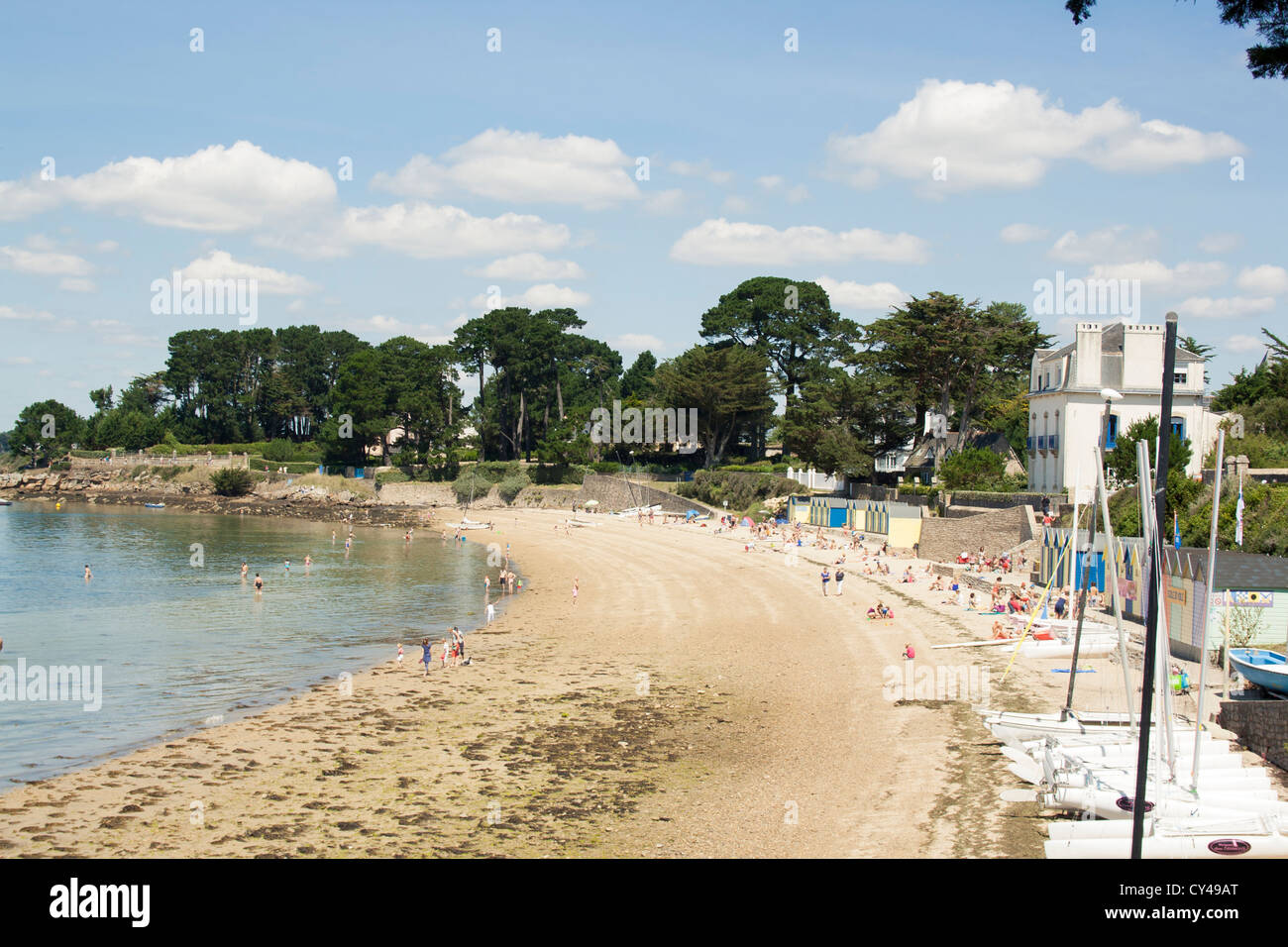 Plage De La Pointe de Toulindac bei Ebbe, Ile Aux Moines, Golfe du