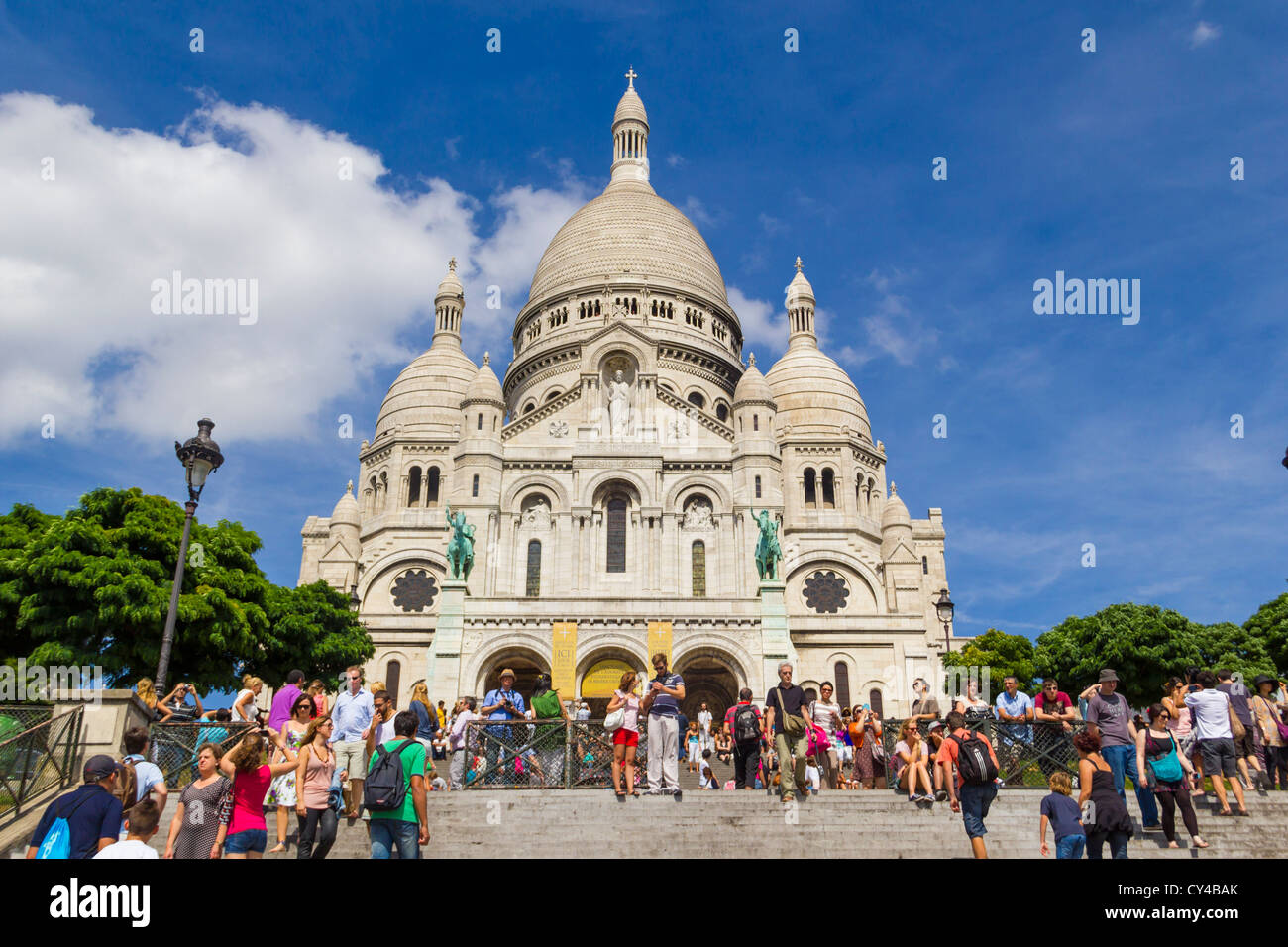 Basilique du Sacre Coeur, Montmartre, Paris, Frankreich Stockfoto