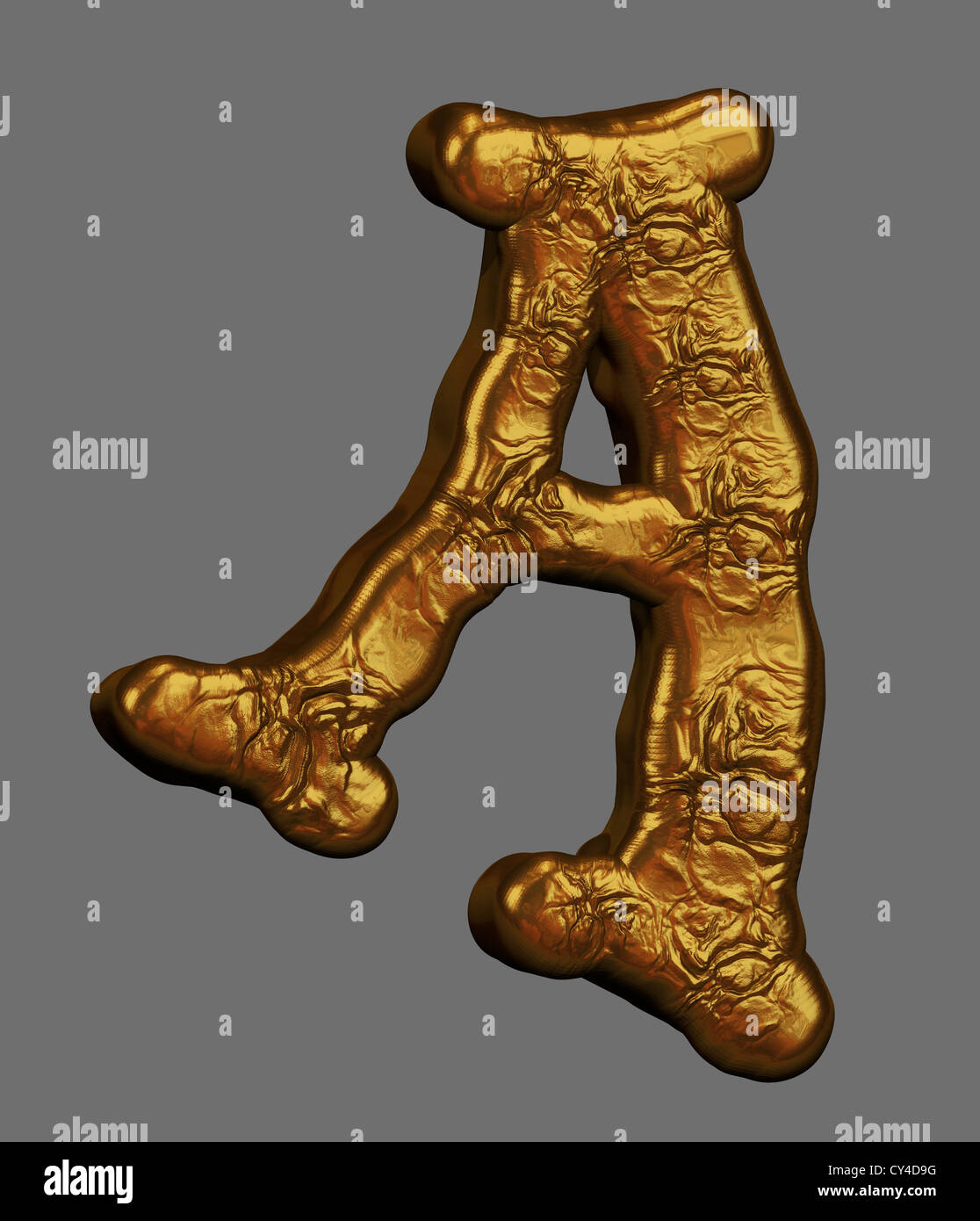 Buchstaben gold A, 3D Schriften, 3D Buchstaben, 3D Schrift, 3D Schilder, 3D-Symbole  Stockfotografie - Alamy