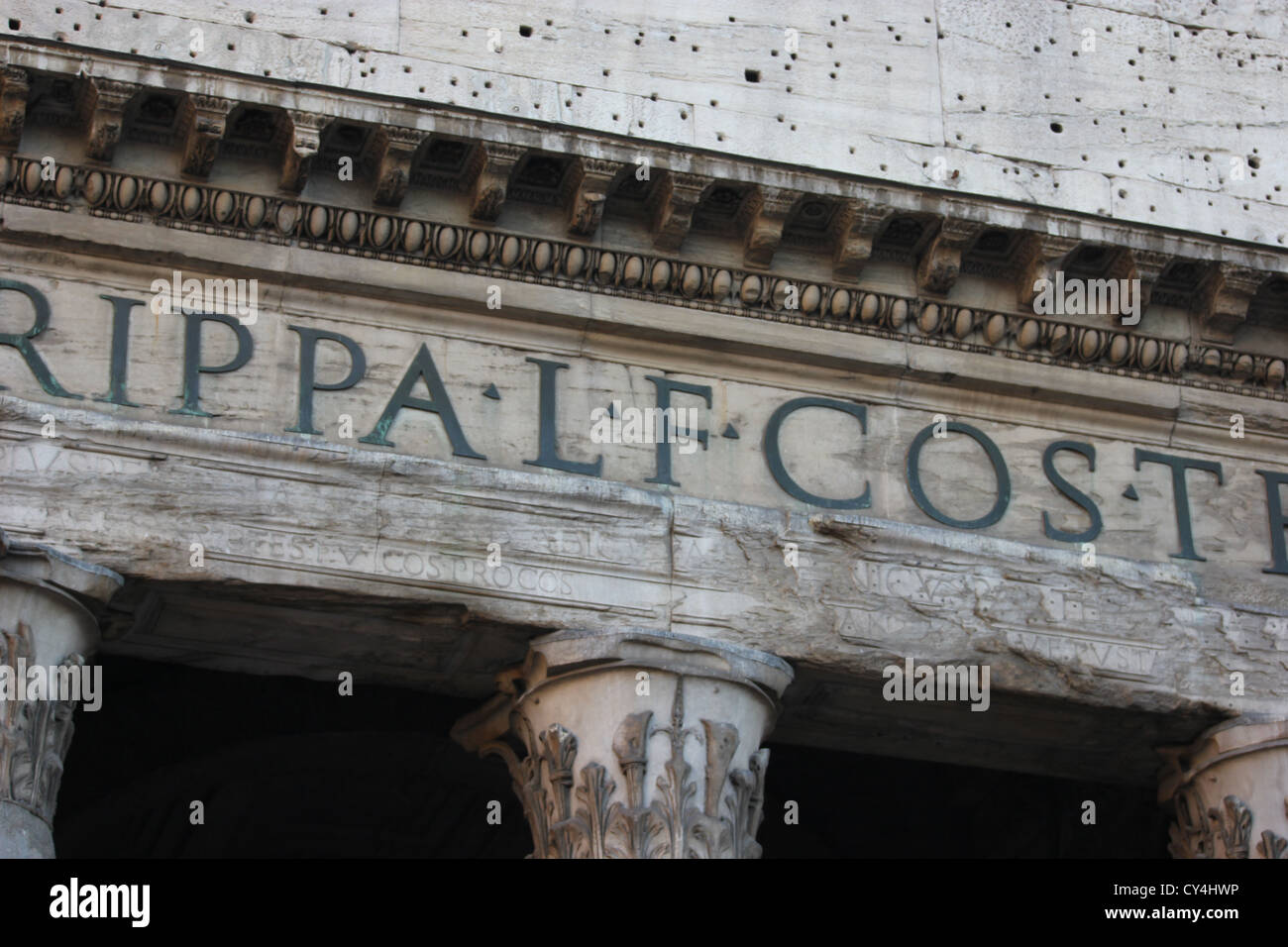 ein schönes Detail der Pantheon, Rom, Geschichte, Reisen, Italien, Photoarkive Stockfoto