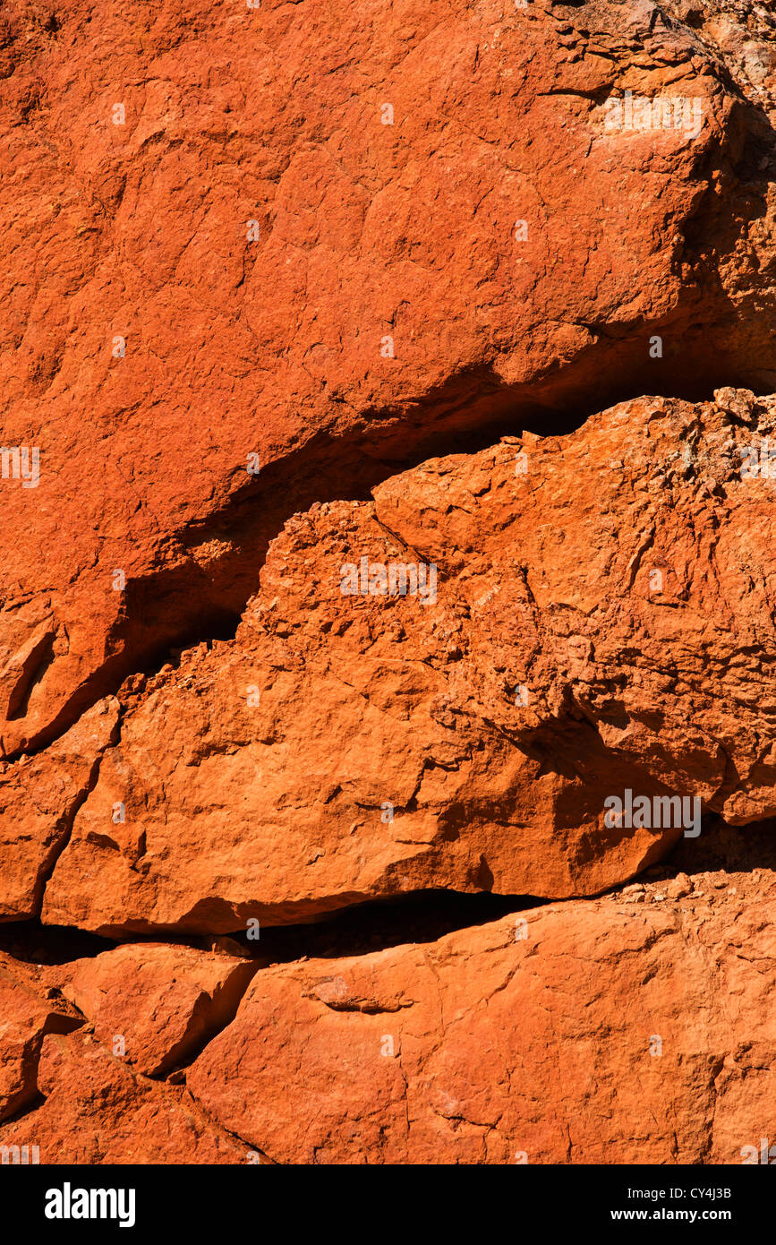 USA, Utah, Bryce Canyon, Navajo Loop Trail, rissigen Rock, close-up Stockfoto