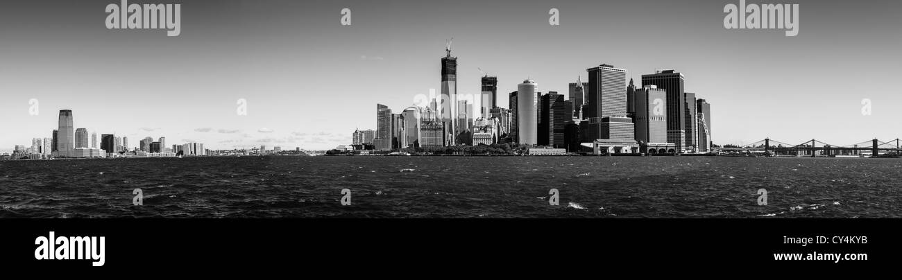 USA, New York, New York City Panorama Blick auf Lower Manhattan Stockfoto