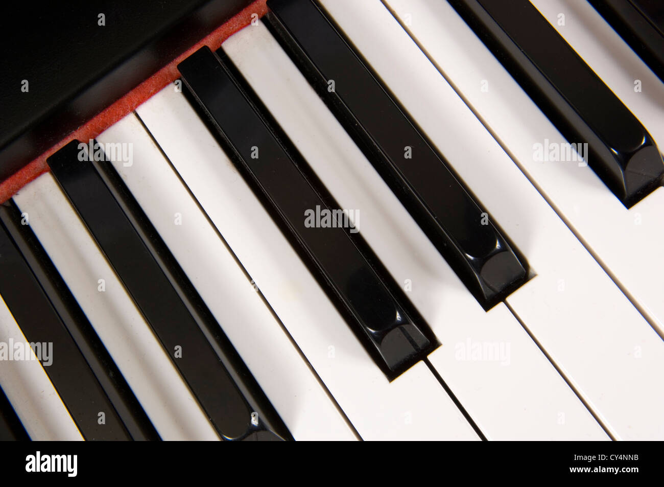 Klavier Detail-close-up Stockfoto